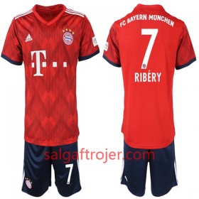 FC Bayern München Fodboldtrøjer Ribery 7 Børn Hjemmebanesæt 2018/19 Kort ærmer